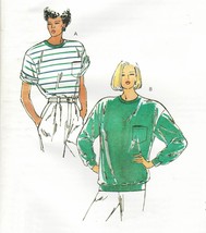 Misses Kwik Sew Loose Fit Crew Neck Sweatshirt T-shirt Sew Pattern XS-XL - $11.99