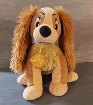 Lady and the Tramp Lady Plush Cocker Spaniel Stuffed Toy Disney Store 10x15 - $23.15