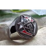 3rd DEGREE KNIGHTS OF COLUMBUS RING BAGUE SIGNET SILVER PIN PATCH [D67 S... - £39.11 GBP