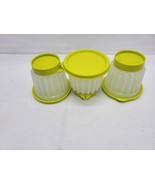 Tupperwear Mini Jello Molds Lime Green Set Of 3 Jel-ette great condition - £10.36 GBP