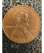 2004 no Mint Close AM Rim+ "Smiling" Lincoln High Grade Error Penny - $681.12