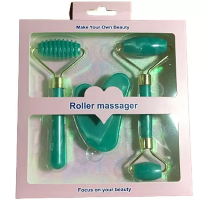 S set resin roller massager for face body gua sha notjade stone face care roller facial thumb200