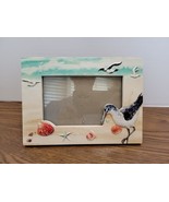 Coastal Beach SEAGULL Sand Piper Seashell Starfish Picture Photo Frame 4x6  - $21.84 CAD