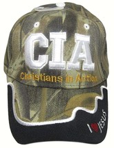 Christian in Action C.I.A. CIA Hat Baseball Cap Saved by Grace Camo CAP820 TOPW - £7.62 GBP