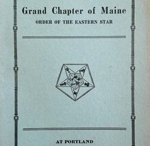 Order Of The Eastern Star 1928 Masonic Maine Grand Chapter Vol XII PB Bo... - $1,485.64 MXN