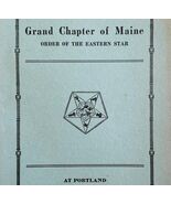 Order Of The Eastern Star 1928 Masonic Maine Grand Chapter Vol XII PB Bo... - €68,69 EUR