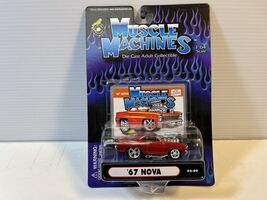 1967 Chevy Nova Muscle Machine Diecast Model Car 1/64 Scale, By Funline - $11.88