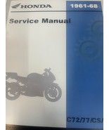 1961 1962 1963 1968 Honda C72 C77 CS72 CS77 CB72 CB77 Service Atelier Ré... - $161.76 CAD