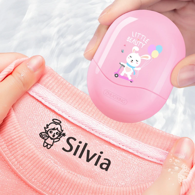 Play Custom-Made Baby Name Stamp DIY For Play Name Seal Student Clothes Not Easy - £22.91 GBP