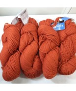 New Berroco yarn Vintage Chunky x4 skeins #6164 Tang Orange rust Bulky-5 - $73.00