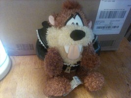 Talking Hallmark Plush Taz &quot;Wild Bout You&quot; Looney Tunes Leather Jacket 2011 - £15.44 GBP