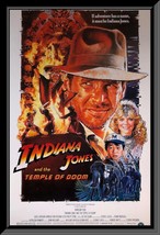 Indiana Jones and the Temple of Doom Harrison Ford signed movie poster - £599.40 GBP