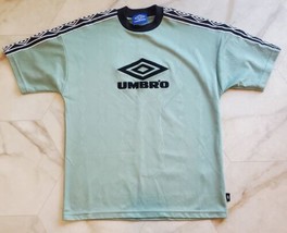 UMBRO Adult Small Soccer Practice Jersey Mint Green Felt Logo Made In Hong Kong - £19.19 GBP