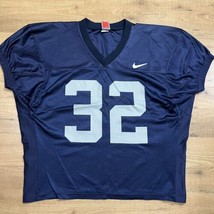 Nike Number 32 Player Issued Football Practice Jersey Mens Large Navy Blue Gray - $23.96