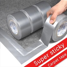 10M Super Sticky Cloth Duct Tape Silvery Grey Adhesive Tape Carpet Floor... - £5.56 GBP+