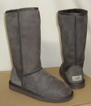 Ugg Australia Classic Tall Brown Suede Sheepskin Boots Us 5,EU 36 New #5815 - £98.35 GBP