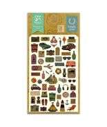 CUTE TRAVEL STORY STICKERS Sheet Car Plane Kraft Paper Craft Scrapbook S... - $3.47 CAD