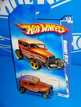 Hot Wheels 2009 Heat Fleet Series #126 Midnight Otto Mtflk Orange w/ Metal Base - $2.48