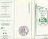 Village Green Inn Brochure &amp; Rate Sheet Main Street Falmouth Massachuset... - $17.82