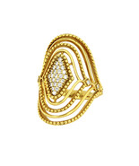 Judith Ripka 18k Stella Collection Diamond Domed Ring - $3,450.00