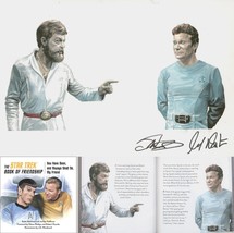 William Shatner SIGNED Star Trek Original Movie Art Painting ~ Kirk &amp; Dr. McCoy - £791.35 GBP