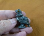 Y-BIR-VUL-26 gray Vulture Buzzard carving Figurine soapstone Peru scaven... - $8.59