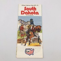 1975-1976 Bicentennial Map Mt Rushmore South Dakota Official Highway Map - £7.41 GBP