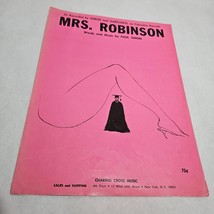 Mrs. Robinson by Paul Simon 1968 Sheet Music Simon and Garfunkel - £4.61 GBP