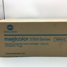 Genuine Konica Minolta Magicolor 3700 Series Standard Cyan Toner TNP21C A0WG0HF - $95.00