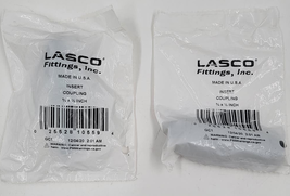 Lasco Insert Push On 1/2&quot;  x 3/4&quot; Reducer Coupling Water Pipe Lot of 2 - $7.99