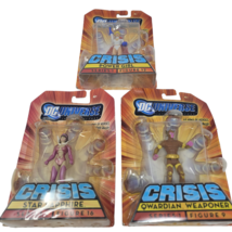 Lot of 3  DC Universe Crisis Action Figures Star Sapphire Power Girl Qwardian - $38.39