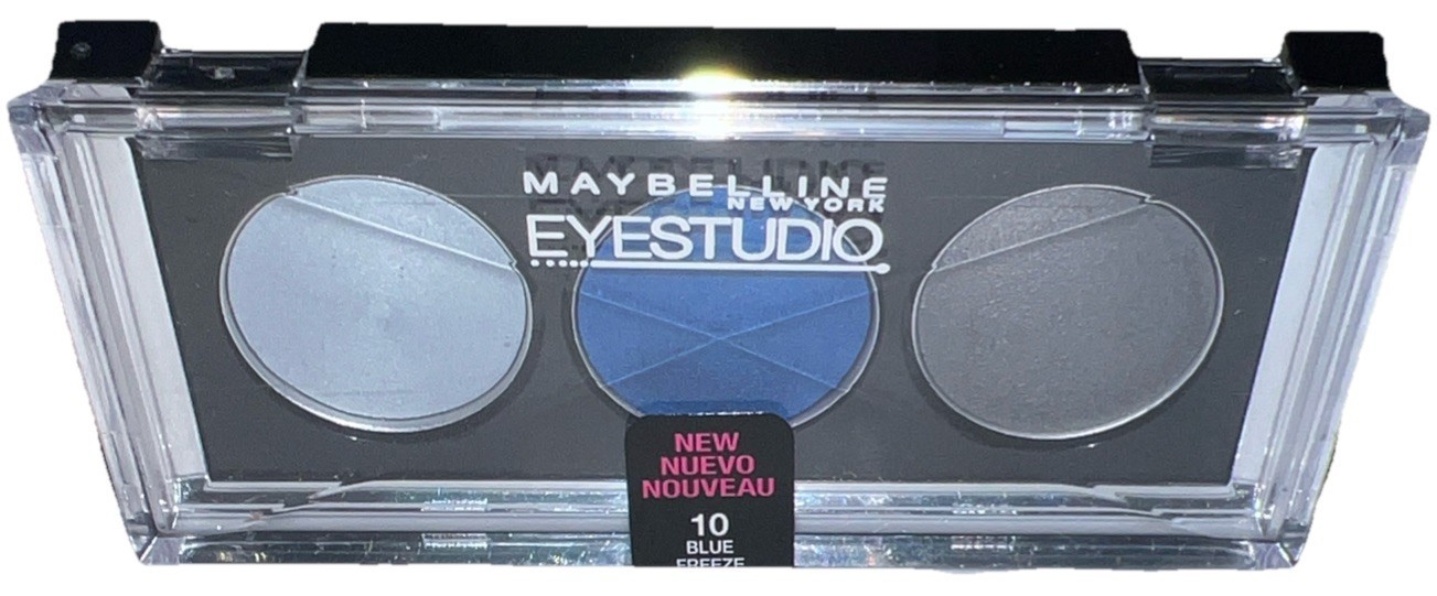 1- Maybelline EYESTUDIO #10 BLUE FREEZE (New/Sealed/Discontinued) See Al... - $11.87