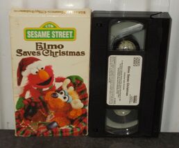 Elmo Saves Christmas VHS Tape Sesame Street 1996 Sony Wonder Big Bird Mo... - €12,61 EUR
