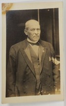 RPPC Older Gentleman Kinda Grumpy Serious Look on His Face Postcard R4 - £5.54 GBP