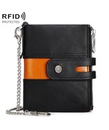 Humerpaul BP90 Men Vintage Style Wallet Top Leather, Zipper ,Anti-theft ... - $35.00