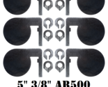 5&quot;x3/8 AR500 Steel Shooting Reactive Targets Dueling Tree Paddles DIY An... - $114.99