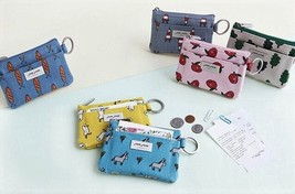 Credit Card Holder Case Pocket Mini Wallet Coin Purse with Keyring/Made ... - $14.73+