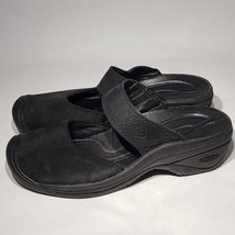 Keen Black Suede Leather Mule Slide Clog Sz 7 Slip On Womens TXS 011213 - £21.53 GBP