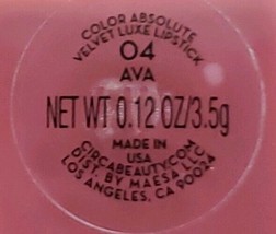 Circa Beauty ~ Color Absolute Velvet Luxe Lipstick~ 04 Ava ~ Sealed - $14.96
