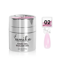  Sumika Hard Gel Builder Gel - (#02) Light pastel pink shimmer, 50ml