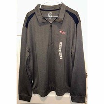 Gonzaga University GU Unisex Shirt Gray Fleece 1/4 Zip Long Sleeve Size XXL - $23.74