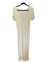 JustFab Off The Shoulder Jumpsuit Egret Cream Women’s Size Large NWT *READ* - £23.65 GBP
