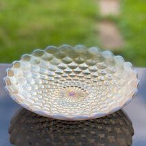 Westmoreland Scaled Bowl Footed Vintage Iridescent 8-1/4” - $18.00