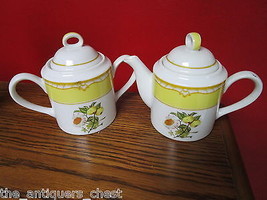 Georges Briard &quot;Sommerset&quot; ENGLAND set covered sugar and creamer RARE - £98.90 GBP
