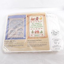 Creative Circle Kit 2437 Sampler All Hearts Come Home for Christmas 1987 - £20.51 GBP