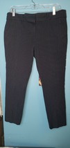 LOFT Marisa Skinny Ankle Pants in Forever Navy White Pinstripe – Womens Size 10 - £11.37 GBP