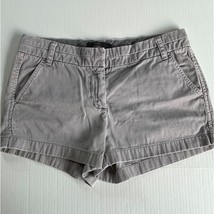 J.Crew Sz 6 Mercantile Classic Chino Gray Shorts Pockets Mid Rise - €11,12 EUR