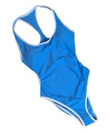 Wild Fable Sky Blue High Cut Racer Back One Piece Bathing Swim Suit Sz M - £11.64 GBP