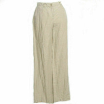 Eileen Fisher Natural Organic Linen Straight Pants L - £74.74 GBP