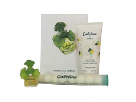 CABOTINE By Gres Perfume Women 3.2 ml EDP Mini + 1.69 Body Lotion + bath pearls - $15.95